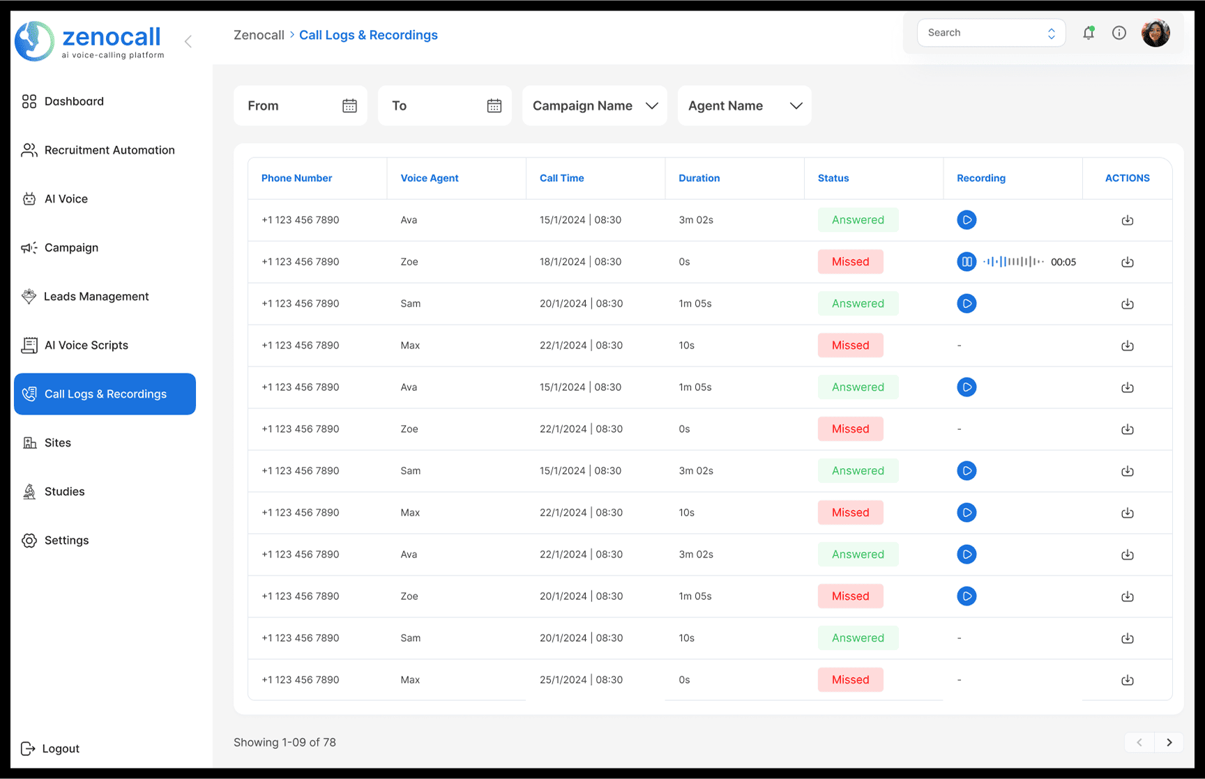 ZenoCall